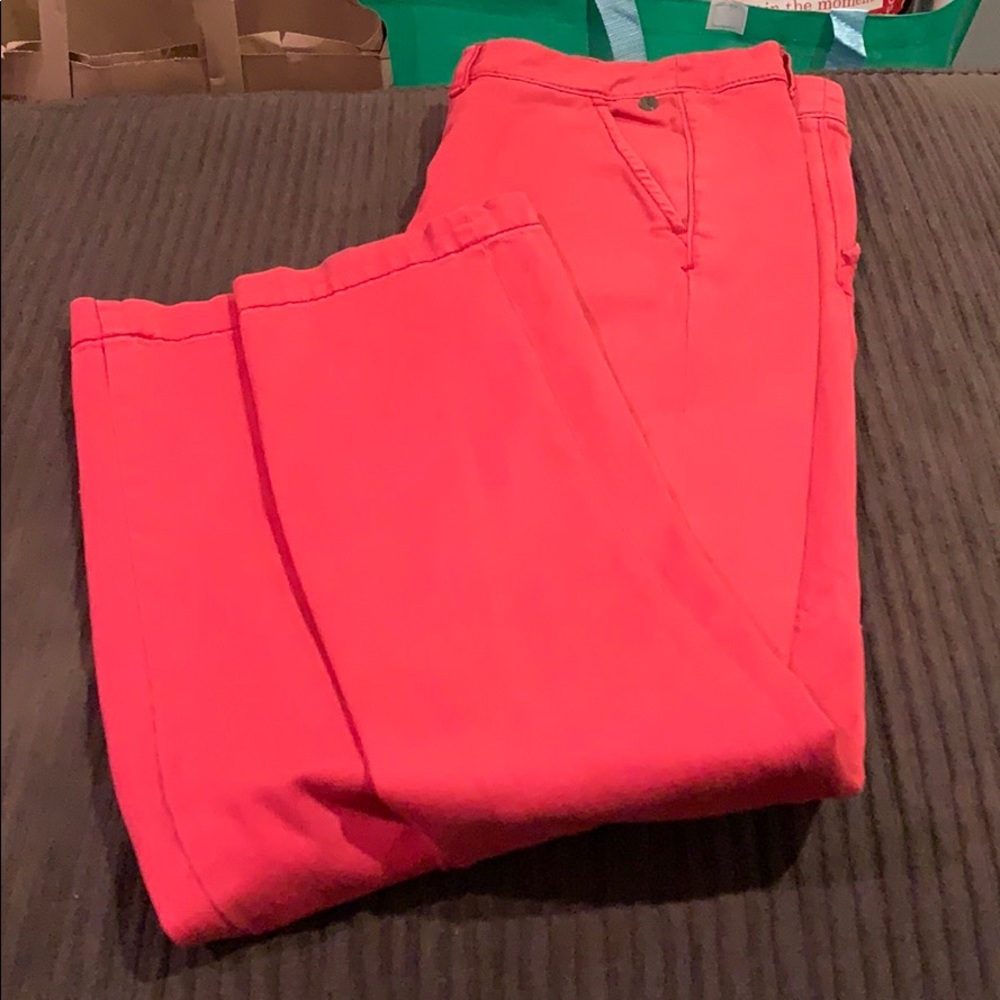 Anthropologie red pants